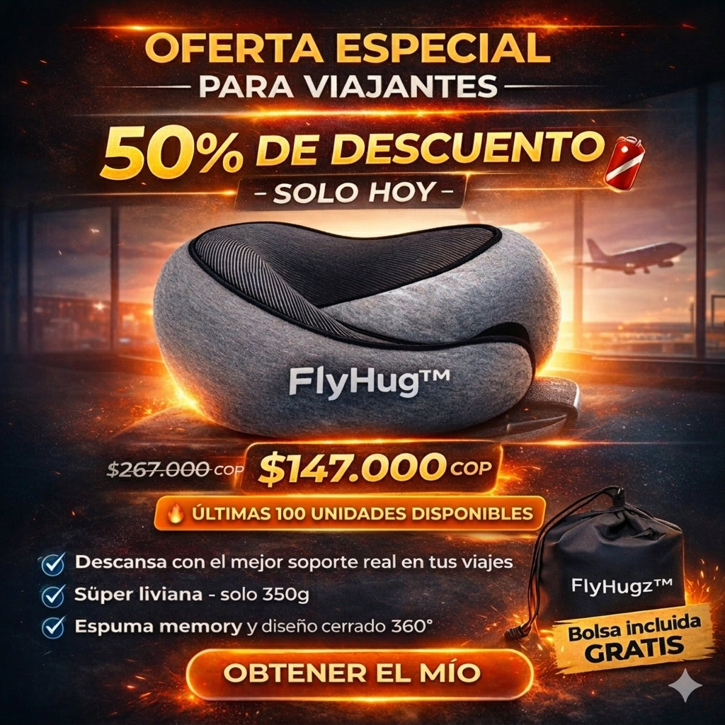 FlyHugz™: Viaja sin dolor a partir de hoy - Oferta por tiempo limitado, solo 50 unidades en stock. 🔥